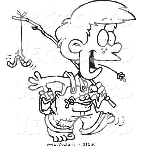 Gone Fishing Printable Coloring eBook 34 Pages on a CD