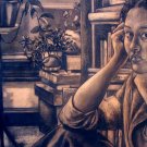 Original Charcoal Drawing - Exterior Interior