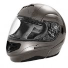 SUMMIT II VEGA FLIP UP MODULAR MOTORCYCLE HELMET TITANIUM DOT SIZES XS-2X IN STOCK