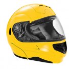 SUMMIT II VEGA FLIP UP MODULAR MOTORCYCLE HELMET PEARL YELLOW DOT SIZES XS-2X IN STOCK