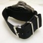 Black 20mm Nato Nylon Watch Strap