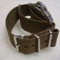 Brown 18mm  Nato Nylon Watch Strap