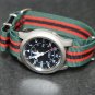Green Black Red Stripe 18mm Nato Nylon Watch Strap