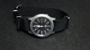 Black 20mm Nato Nylon Watch Strap