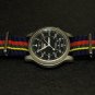 Blue Red Yellow Green Stripe 20mm Nato Nylon Watch Strap