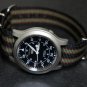 Black Green and Burgundy Stripe 22mm James Bond Nato Nylon Watch Strap