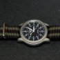 Black Green and Burgundy Stripe 22mm James Bond Nato Nylon Watch Strap