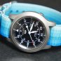 Blue Rainbow 18mm Nato Nylon Watch Strap