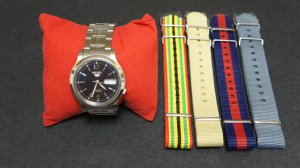 Seiko Automatic Stainless Steel Watch SNK799K1 w/ straps