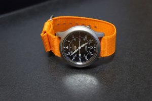 Orange 20mm Military Watch Strap
