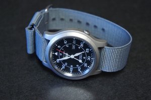 Gray 20mm Military Watch Strap