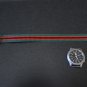 Green Black Red Stripe 22mm Military Watch Strap