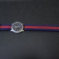 Blue Red Stripe 22mm Military Watch Strap