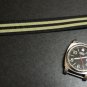 Black Olive Stripe 22mm Military Watch Strap