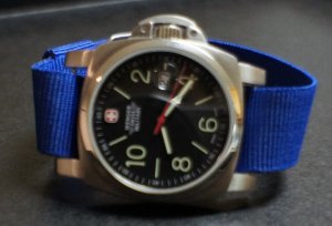 Blue 20mm Military Watch Strap