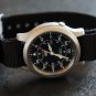 Black 24mm PVD Black Line Nato Nylon Watch Strap