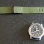 Military Green 22mm PVD Black Line Nato Nylon Watch Strap