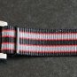 Black Red Gray Stripe 20mm PVD Black Line Nato Nylon Watch Strap