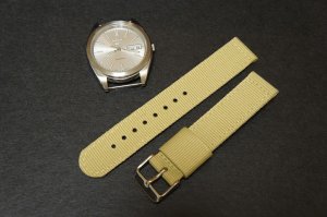 Sand 24mm 2 Piece Military Watch Strap
