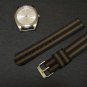Black Burgundy Green 18mm 2 Piece Military Watch Strap