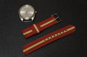 Red Sand 20mm 2 Piece Military Watch Strap