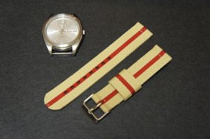 Sand Red 18mm 2 Piece Military Watch Strap