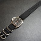 Black 24mm 3 Ring Zulu Nylon Watch Strap Band