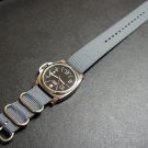 Premium Gray 20mm 3 Ring Zulu Nylon Watch Strap Band