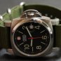 Military Green 20mm 3 Ring Zulu Nylon Watch Strap Band