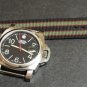 Black Red Green 24mm 3 Ring Zulu Nylon Watch Strap Band