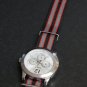 Black Gray and Red Stripe 20mm James Bond Nato Nylon Watch Strap