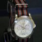 Black Gray and Red Stripe 24mm James Bond Nato Nylon Watch Strap