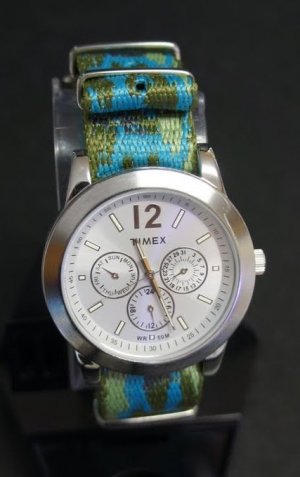 Military Army Camo Blue 20mm Nato Nylon Watch Strap