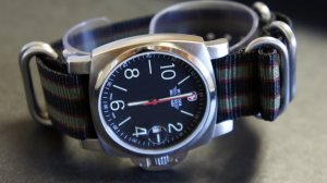 Black Red Green 20mm 5 Ring Zulu Nylon Watch Strap Band