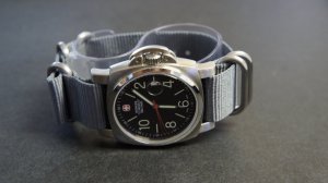 Gray 24mm 5 Ring Zulu Nylon Watch Strap Band