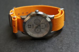 Orange 16mm Nato Nylon Watch Strap