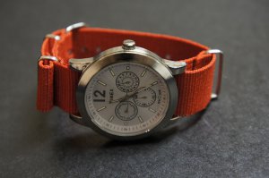 Red 24mm Nato Nylon Watch Strap