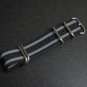 Black Gray 26mm 5 Ring Zulu Nylon Watch Strap Band