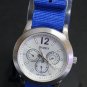 Blue 22mm  Nato Nylon Watch Strap