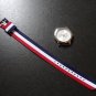 Red White Blue 20mm Military Watch Strap