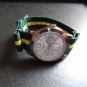 Forest Green Yellow Stripe 20mm James Bond Nato Nylon Watch Strap
