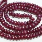 RUBY CABOCHONE STRAND STRING NECKLACE
