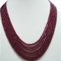 Designer Precious Natural Ruby Gemstone string 8strand