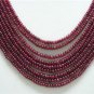 9Strand Stunning Natural Cabochon Red Ruby Necklace
