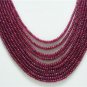 10Strand Stunning Natural Cabochon Ruby Beads Necklace