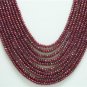 10strand Natural Red Ruby Gemstone Beads Necklace