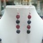 STUNNING NATURAL GEMSTONE RUBY SAPHIRE NECKLACE SILVER