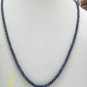 STUNNING NATURAL GEMSTONE BLUE SAPPHIRE NECKLACE SILVER