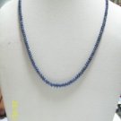 MAGNIFICENT BLUE SAPPHIRE DARK CABOCHONE JEWELRY STRING