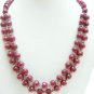 Designer Stunning Red Ruby Necklace with silver Clasp
